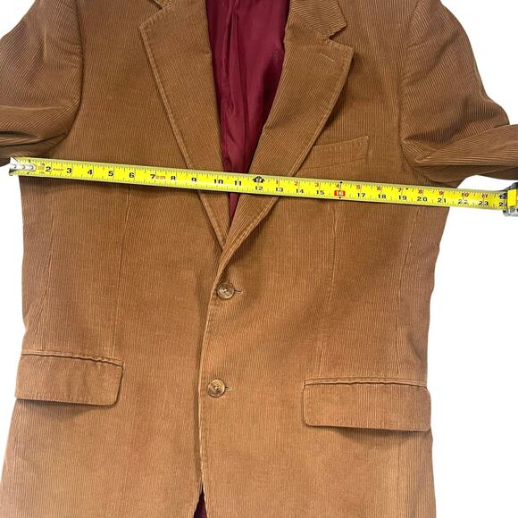 Dolce & Gabbana Camel Corduroy Blazer Men 42R Italy Cranberry Lining Retail$1200 - Picture 5 of 11